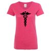 Women’s Glitter V-Neck T-Shirt Thumbnail