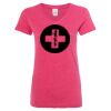 Women’s Glitter V-Neck T-Shirt Thumbnail