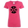 Women’s Glitter V-Neck T-Shirt Thumbnail