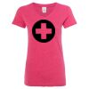 Women’s Glitter V-Neck T-Shirt Thumbnail