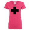 Women’s Glitter V-Neck T-Shirt Thumbnail