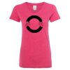 Women’s Glitter V-Neck T-Shirt Thumbnail