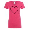 Women’s Glitter V-Neck T-Shirt Thumbnail