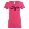 Women’s Glitter V-Neck T-Shirt Thumbnail