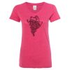 Women’s Glitter V-Neck T-Shirt Thumbnail