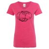 Women’s Glitter V-Neck T-Shirt Thumbnail