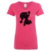 Women’s Glitter V-Neck T-Shirt Thumbnail