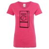 Women’s Glitter V-Neck T-Shirt Thumbnail