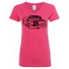 Women’s Glitter V-Neck T-Shirt Thumbnail
