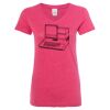 Women’s Glitter V-Neck T-Shirt Thumbnail