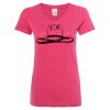 Women’s Glitter V-Neck T-Shirt Thumbnail