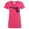 Women’s Glitter V-Neck T-Shirt Thumbnail