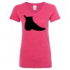 Women’s Glitter V-Neck T-Shirt Thumbnail