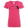 Women’s Glitter V-Neck T-Shirt Thumbnail