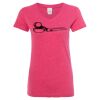 Women’s Glitter V-Neck T-Shirt Thumbnail
