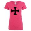 Women’s Glitter V-Neck T-Shirt Thumbnail
