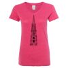 Women’s Glitter V-Neck T-Shirt Thumbnail