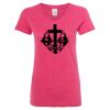 Women’s Glitter V-Neck T-Shirt Thumbnail