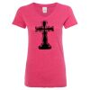Women’s Glitter V-Neck T-Shirt Thumbnail