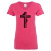 Women’s Glitter V-Neck T-Shirt Thumbnail