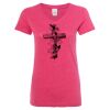 Women’s Glitter V-Neck T-Shirt Thumbnail