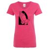 Women’s Glitter V-Neck T-Shirt Thumbnail