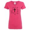 Women’s Glitter V-Neck T-Shirt Thumbnail