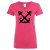 Women’s Glitter V-Neck T-Shirt Thumbnail