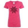 Women’s Glitter V-Neck T-Shirt Thumbnail