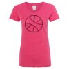 Women’s Glitter V-Neck T-Shirt Thumbnail