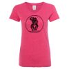 Women’s Glitter V-Neck T-Shirt Thumbnail