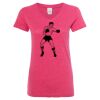 Women’s Glitter V-Neck T-Shirt Thumbnail