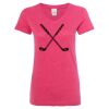 Women’s Glitter V-Neck T-Shirt Thumbnail
