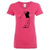 Women’s Glitter V-Neck T-Shirt Thumbnail