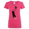 Women’s Glitter V-Neck T-Shirt Thumbnail