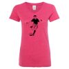 Women’s Glitter V-Neck T-Shirt Thumbnail