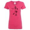 Women’s Glitter V-Neck T-Shirt Thumbnail
