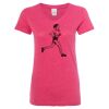 Women’s Glitter V-Neck T-Shirt Thumbnail