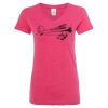 Women’s Glitter V-Neck T-Shirt Thumbnail