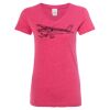 Women’s Glitter V-Neck T-Shirt Thumbnail