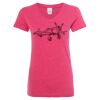 Women’s Glitter V-Neck T-Shirt Thumbnail
