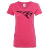 Women’s Glitter V-Neck T-Shirt Thumbnail
