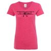 Women’s Glitter V-Neck T-Shirt Thumbnail