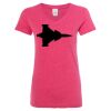 Women’s Glitter V-Neck T-Shirt Thumbnail