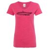 Women’s Glitter V-Neck T-Shirt Thumbnail