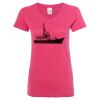 Women’s Glitter V-Neck T-Shirt Thumbnail