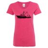 Women’s Glitter V-Neck T-Shirt Thumbnail