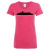 Women’s Glitter V-Neck T-Shirt Thumbnail