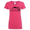 Women’s Glitter V-Neck T-Shirt Thumbnail