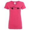 Women’s Glitter V-Neck T-Shirt Thumbnail